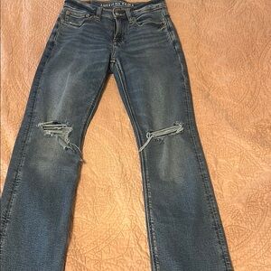 American Eagle Outfitters Blue Straight Leg Jeans